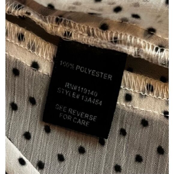 Double Zero polka dot  sheer blouse - Picture 5 of 6